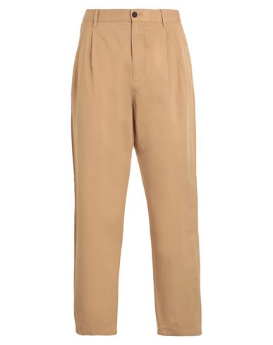 Tommy Hilfiger Man Pants Sand Size 34w-32l Linen, Cotton In Beige