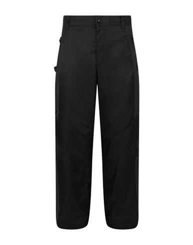Shop Versace Paneled Straight Leg Pants Man Pants Black Size 36 Polyamide
