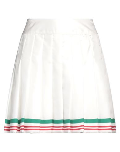 Shop Casablanca Woman Mini Skirt White Size 6 Silk