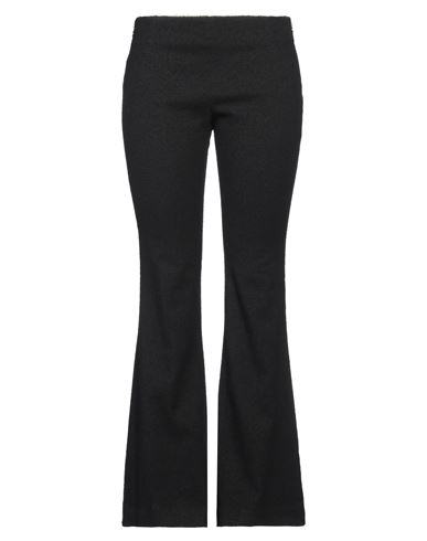 Shop Patou Woman Pants Black Size 10 Cotton, Synthetic Fibers, Viscose, Linen, Elastane