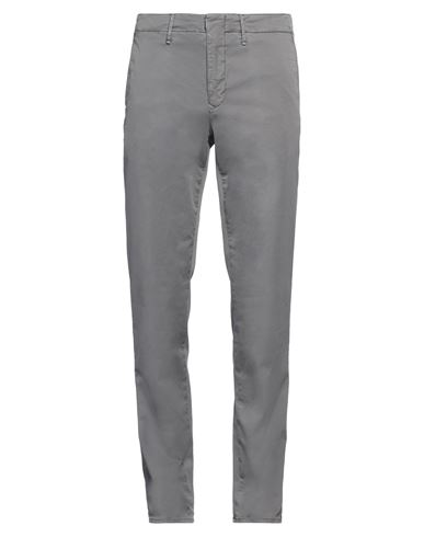 Shop Incotex Man Pants Grey Size 35 Cotton, Elastane