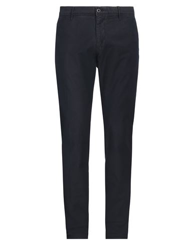 Incotex Man Pants Navy Size 38 Cotton, Elastane In Navy Blue
