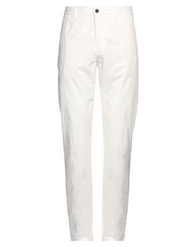 Incotex Man Pants White Size 34 Cotton, Elastane In Neutral
