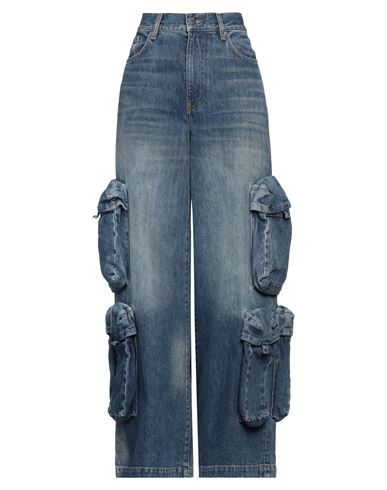 Shop Amiri Woman Jeans Blue Size 25 Cotton