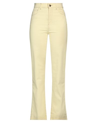 Shop Missoni Woman Jeans Light Yellow Size 4 Cotton, Elastane
