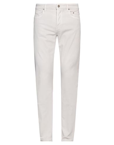 Shop Siviglia Man Pants Light Grey Size 35 Cotton, Elastane