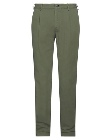 Shop Incotex Man Pants Military Green Size 34 Cotton, Linen