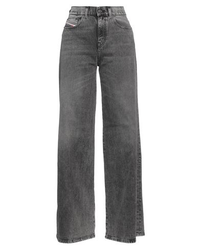 Shop Diesel Woman Jeans Black Size 32w-30l Cotton, Elastane, Cow Leather