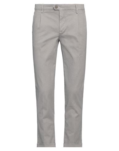 Teleria Zed Man Pants Grey Size 34 Cotton, Elastane In White