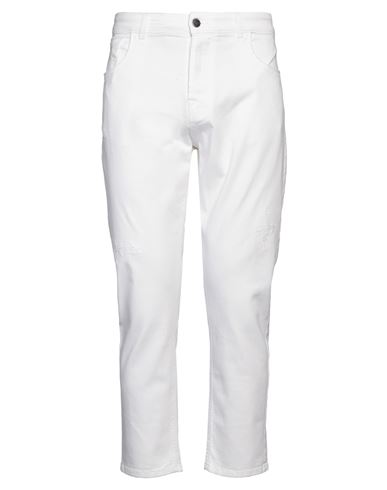 Reign Man Jeans White Size 33 Cotton, Elastane