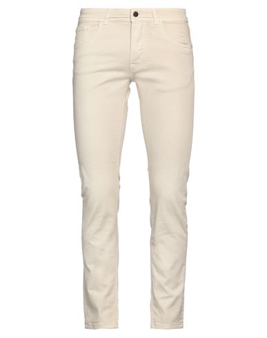 Reign Man Jeans Ivory Size 31 Cotton, Elastane In Neutral