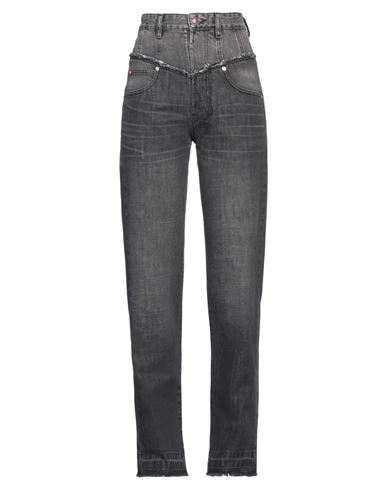 Shop Isabel Marant Woman Jeans Steel Grey Size 4 Cotton