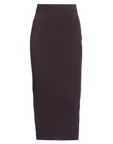 Shop Alexander Mcqueen Woman Midi Skirt Dark Purple Size M Wool, Polyester