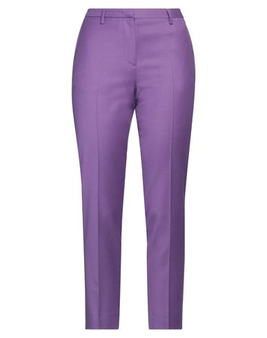 Lardini Woman Pants Purple Size 6 Wool, Elastane