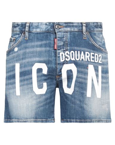 Dsquared2 Man Denim Shorts Blue Size 28 Cotton, Elastane