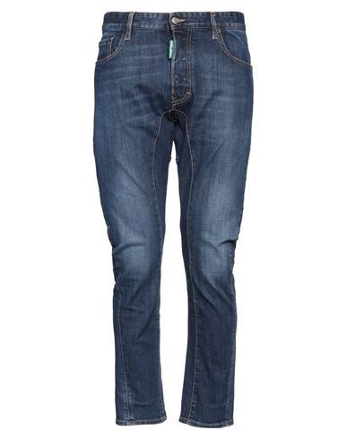 Shop Dsquared2 Man Jeans Blue Size 38 Cotton, Elastane