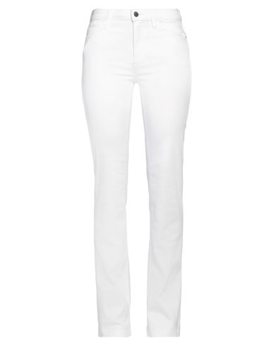 Shop Guess Woman Jeans White Size 24w-32l Cotton, Elastomultiester, Elastane