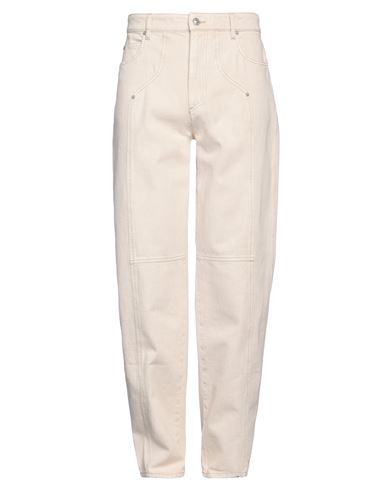 Isabel Marant Man Jeans Beige Size 34 Cotton In Neutral