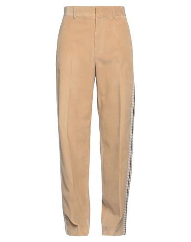 Palm Angels Man Pants Camel Size 32 Cotton In Neutral