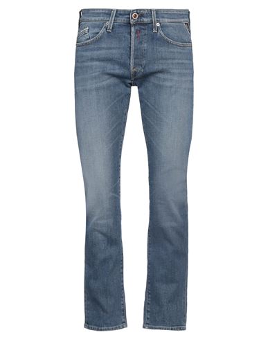 Shop Replay Man Jeans Blue Size 33w-32l Cotton, Elastane