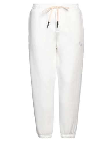 Shop Why Not Brand Man Pants White Size Xl Cotton, Polyester