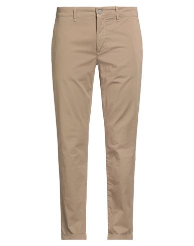 Jeckerson Man Pants Camel Size 40 Cotton, Elastane In Brown