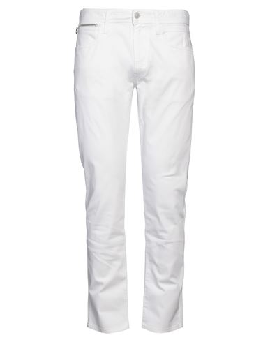 Shop Replay Man Jeans White Size 34w-30l Cotton, Elastane