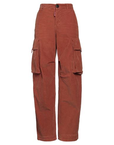 Dsquared2 Woman Pants Rust Size 2 Cotton, Elastane In Brown