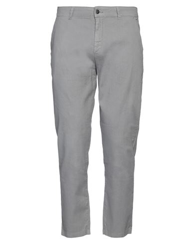 Reign Man Pants Grey Size 30 Cotton, Linen, Elastane In Gray