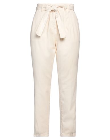 Shop Kocca Woman Pants Ivory Size 28 Cotton In White
