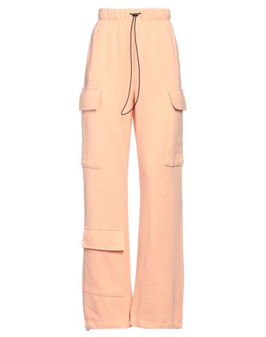 Vicolo Woman Pants Apricot Size M Cotton, Polyester In Orange
