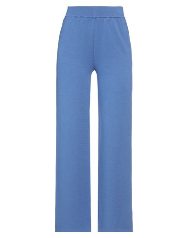 Siste's Woman Pants Light Blue Size L Viscose, Polyester
