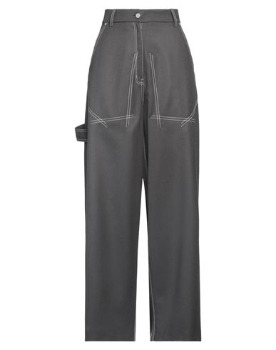 Shop Stella Mccartney Woman Pants Lead Size 6-8 Wool, Polyester, Viscose, Polyurethane Resin In Grey