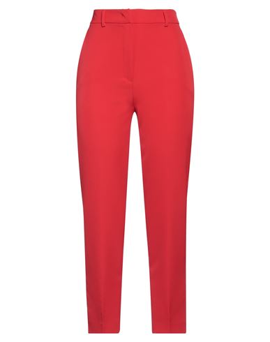 Hanita Woman Pants Red Size 10 Polyester, Elastane