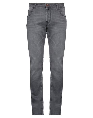 Jacob Cohёn Man Jeans Grey Size 34 Cotton, Elastomultiester, Elastane, Polyester