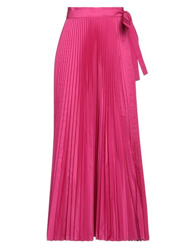 Shop Pierantonio Gaspari Woman Maxi Skirt Fuchsia Size 10 Polyester In Pink