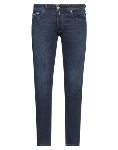 Shop Replay Man Jeans Blue Size 34w-32l Cotton, Elastane