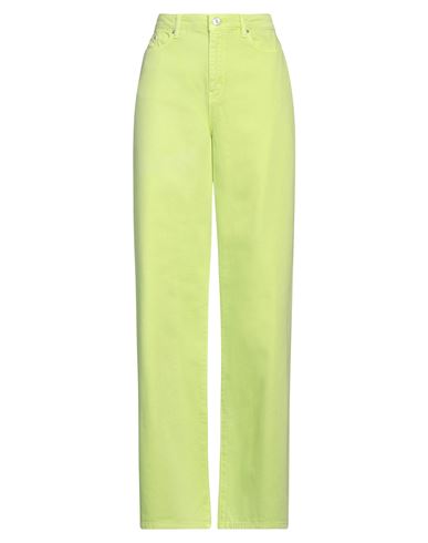 Shop Karl Lagerfeld Woman Jeans Acid Green Size 26 Cotton