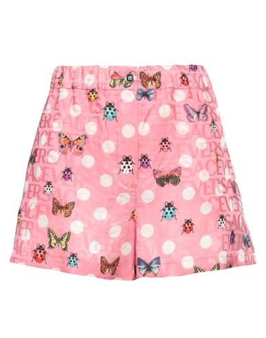 Shop Versace Woman Shorts & Bermuda Shorts Pink Size 4 Viscose, Silk