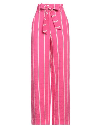 Pierantonio Gaspari Woman Pants Fuchsia Size 10 Lyocell, Polyamide, Cotton, Elastane In Pink