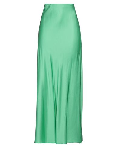 Vicolo Woman Maxi Skirt Green Size S Viscose