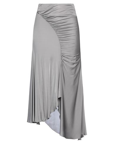 Blumarine Woman Maxi Skirt Grey Size 8 Viscose In Gray