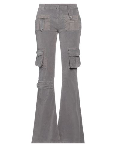 Blumarine Woman Pants Grey Size 8 Cotton, Elastane In Gray