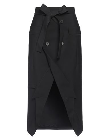 Shop Alexander Mcqueen Woman Midi Skirt Black Size 4 Wool