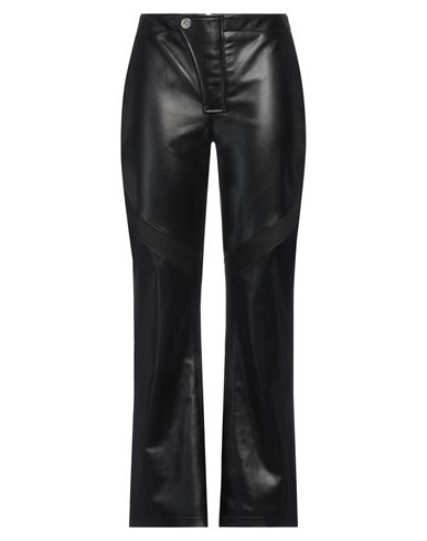 Dion Lee Woman Pants Black Size L Leather, Polyester