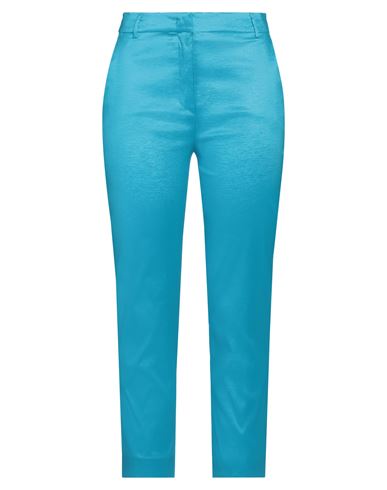 Hanita Woman Pants Azure Size 10 Polyester, Nylon, Elastane In Blue