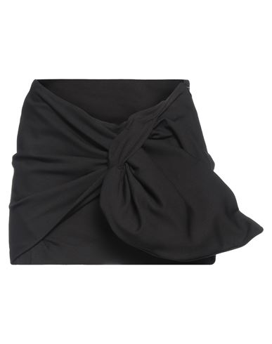 Shop Attico The  Woman Mini Skirt Black Size 6 Rayon, Polyamide, Elastane