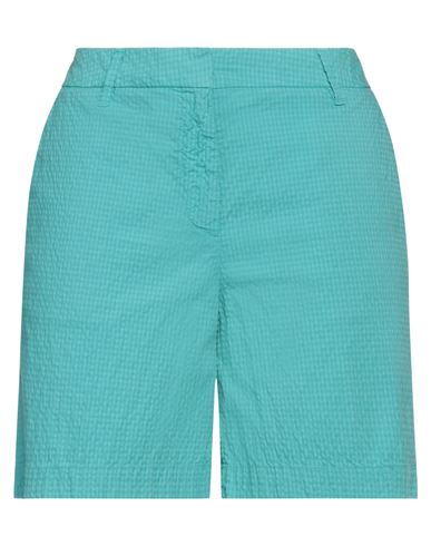 JACOB COHЁN JACOB COHЁN WOMAN SHORTS & BERMUDA SHORTS GREEN SIZE 12 COTTON, POLYESTER, ELASTANE 