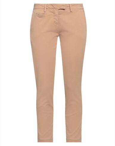 Peuterey Woman Pants Camel Size 6 Cotton, Elastane In Beige