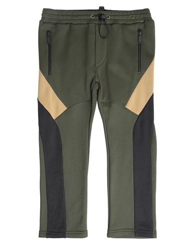 Dsquared2 Toddler Boy Pants Military Green Size 4 Nylon, Cotton In Green